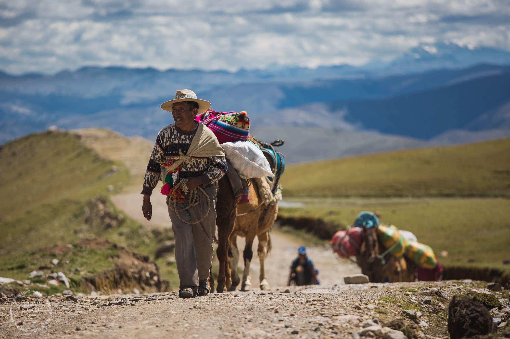 Backpacking in the Andes Mountains of Peru. An editorial photography expedition to explore the Ausangate Glacier and to observe the effects of climate change and ice loss on the surrounding towns, villages, and culture. Also, a lifestyle and commercial photo project for the outdoor clothing brand Ridge Merino